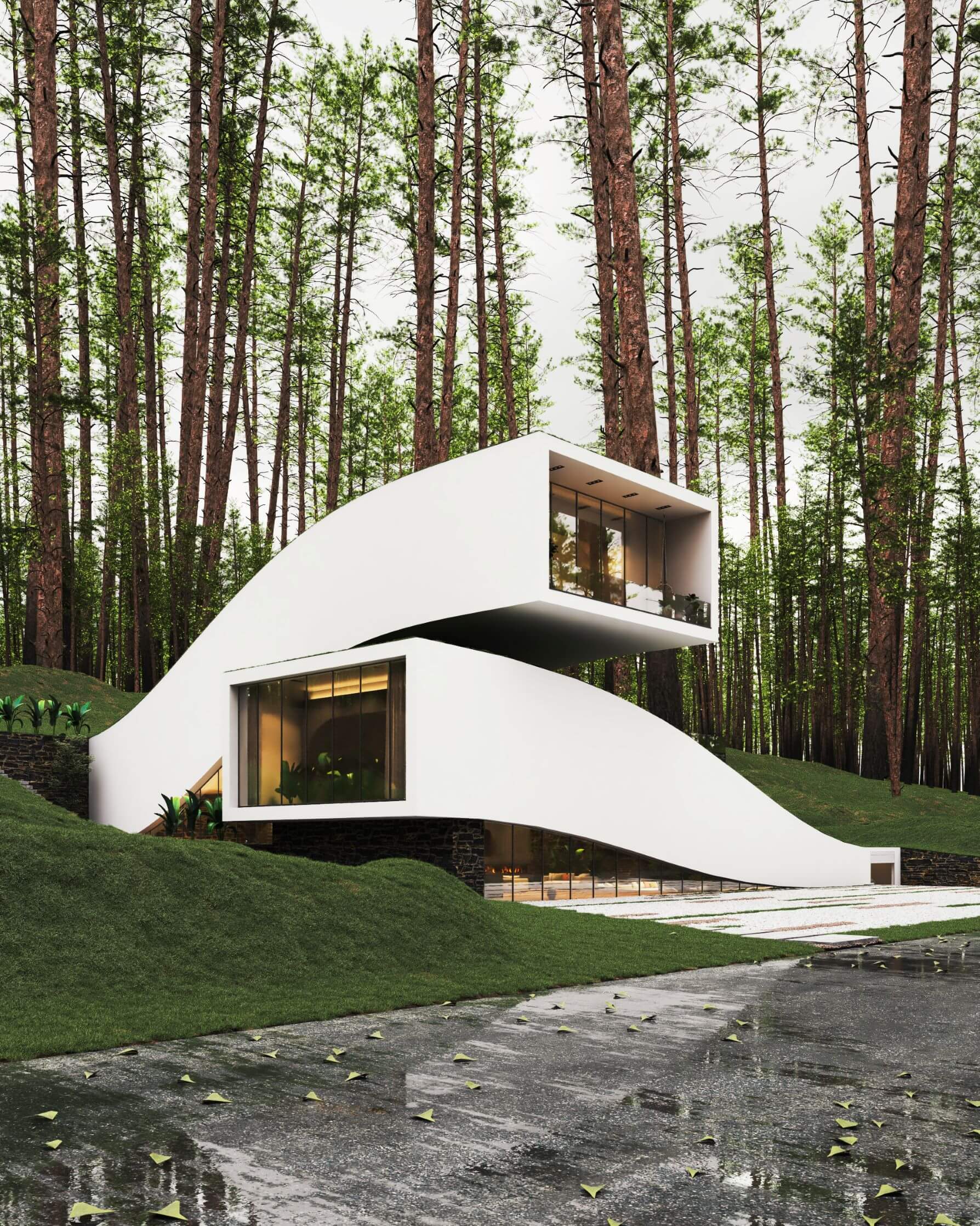 white villa in switzerland